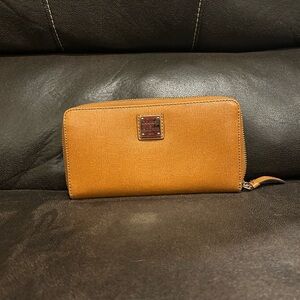 Dooney & Bourke Brown Zip-Around Wallet